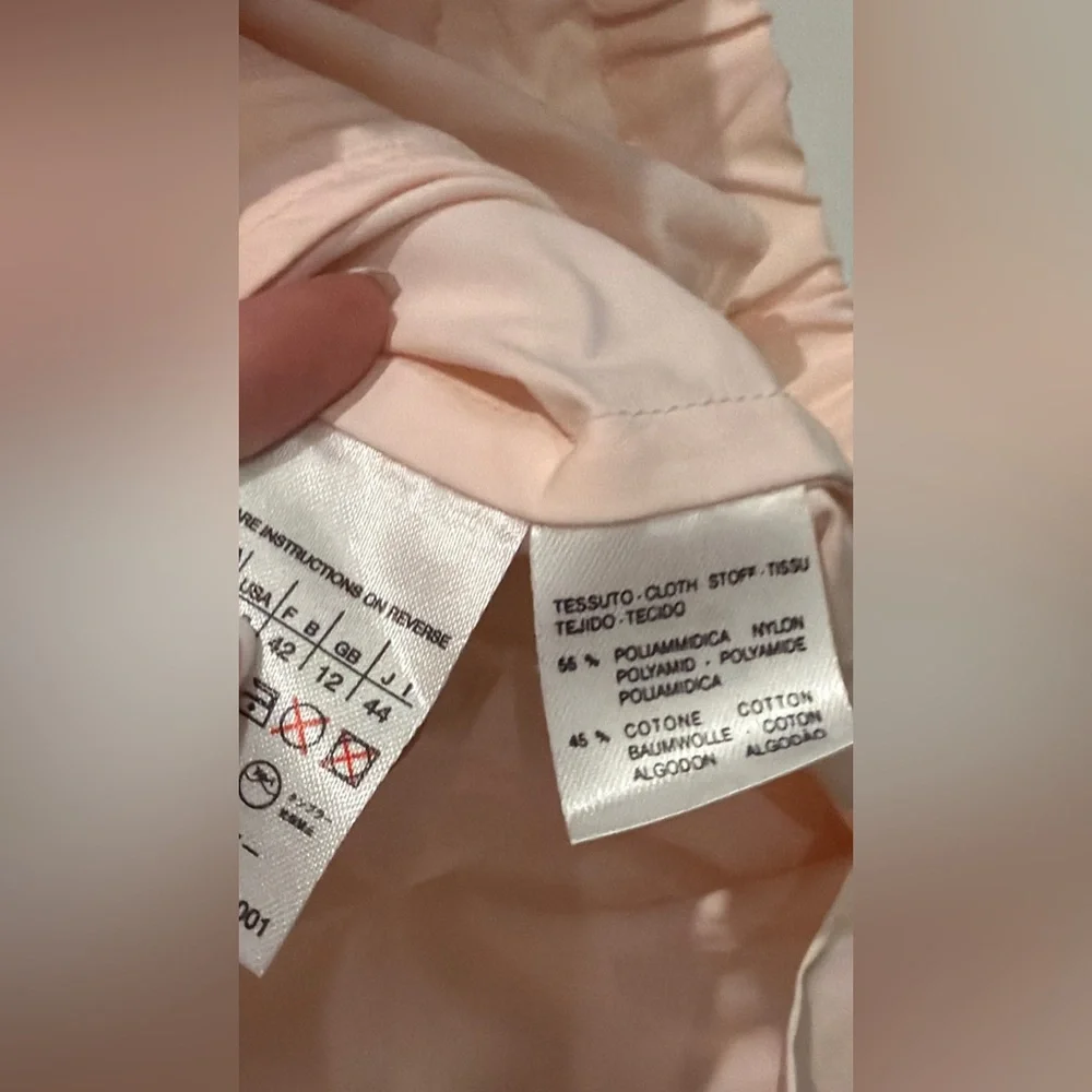 MAX MARA MaxMara Light Pink Nylon Windbreaker Jacket Size 10 Quiet Luxury Design